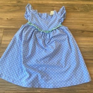 Matilda Jane Blue Polka Dot Dress Size 4 girls kid